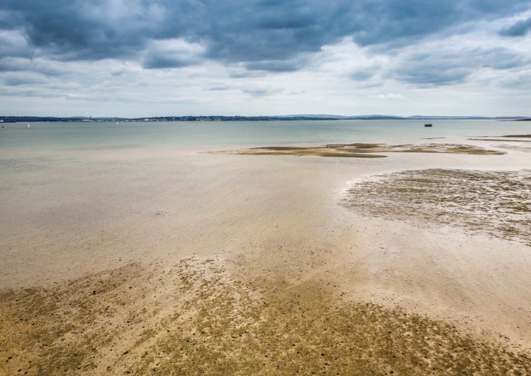 Calshot Beach in Hampshire